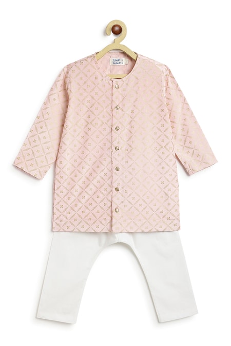 Tiber Taber Geometric Pattern Kurta & Pyjama Set 