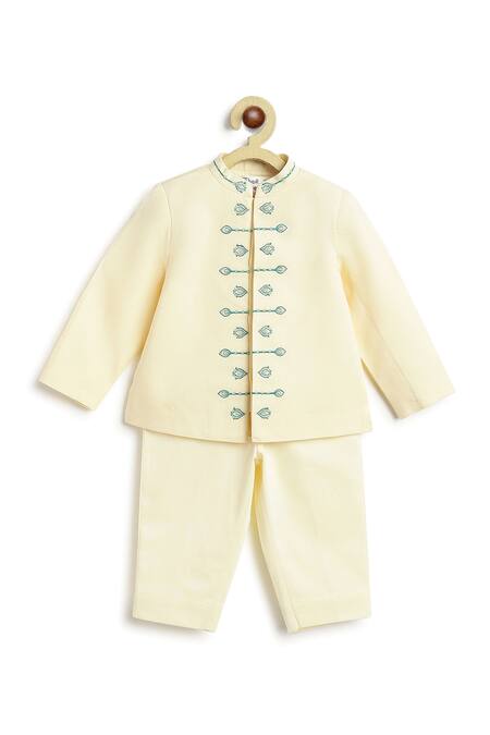 Tiber Taber Embroidered Bandhgala & Pant Set 