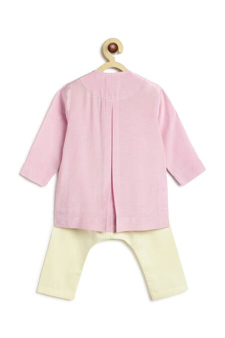 Buy Tiber Taber Pink Viscose, Cotton Embroidery Kurta And Pyjama Set Online at Aza Fashions Buy_Tiber Taber_Pink Viscose, Cotton Embroidery Kurta And Pyjama Set _Online_at_Aza_Fashions