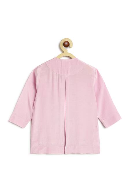 Tiber Taber Pink Viscose, Cotton Embroidery Kurta And Pyjama Set at Aza Fashions Tiber Taber_Pink Viscose, Cotton Embroidery Kurta And Pyjama Set _at_Aza_Fashions