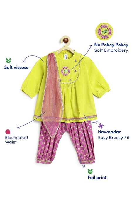 Tiber Taber Lime Viscose Embroidery, Foil Printing, Zari Kurta Salwar Set Online at Aza Fashions Tiber Taber_Lime Viscose Embroidery, Foil Printing, Zari Kurta Salwar Set _Online_at_Aza_Fashions