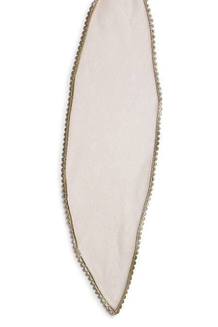 Buy_Tiber Taber_White Viscose Embroidery, Sequins, Gota Patti, Foil Lotus Motif Kurta Salwar Set _Online_at_Aza_Fashions