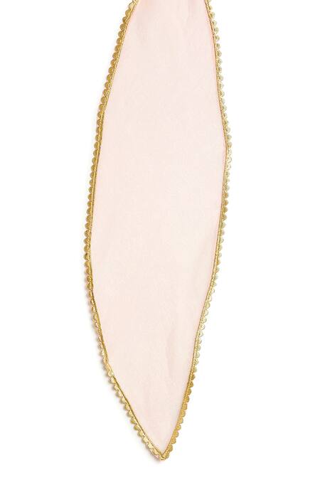 Tiber Taber Pink Cotton, Viscose Embroidery, Gota Patti, Geometric Print Lehenga Set Online at Aza Fashions Tiber Taber_Pink Cotton, Viscose Embroidery, Gota Patti, Geometric Print Lehenga Set _Online_at_Aza_Fashions