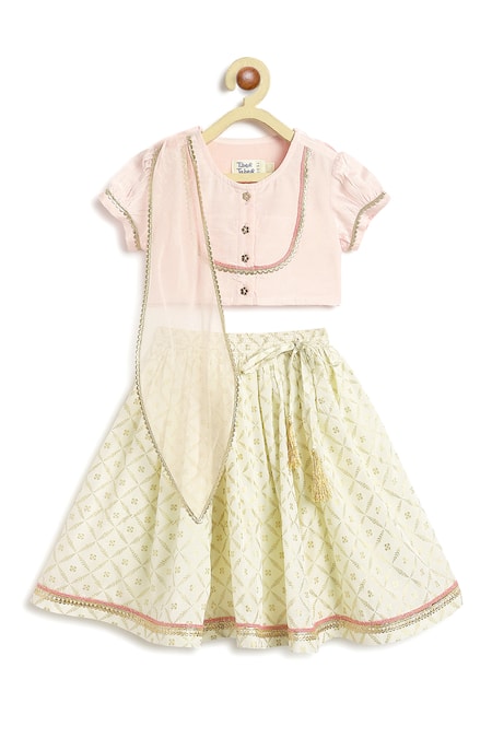 Tiber Taber Geometric Print Lehenga Set 