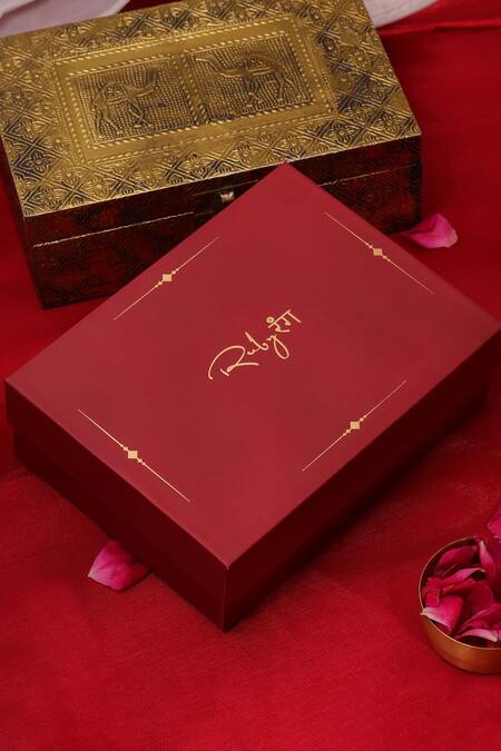 Shop_Ruby Raang_Green Stones, Pearls, Beads Kundan And Embellished Necklace & Earrings Set 