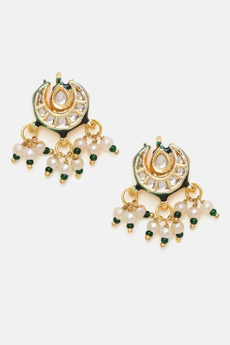 Buy Ruby Raang Green Stones, Pearls, Beads Kundan And Multistone Necklace Set Online at Aza Fashions Buy_Ruby Raang_Green Stones, Pearls, Beads Kundan And Multistone Necklace Set _Online_at_Aza_Fashions