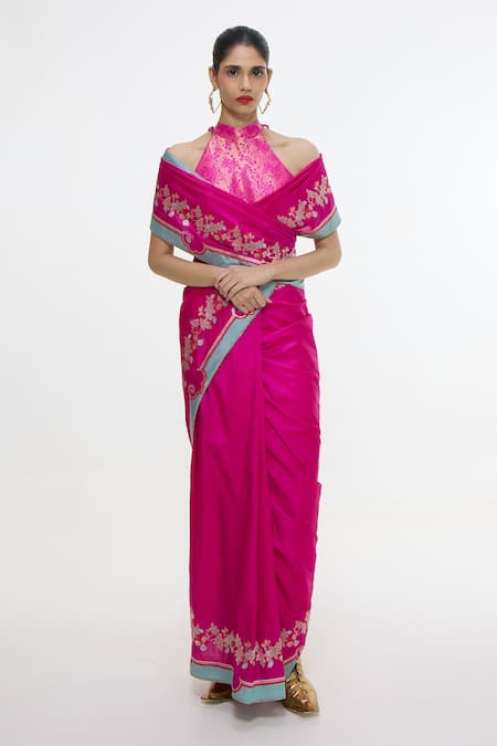 Ekaya Banaras Floral Handwoven Saree 