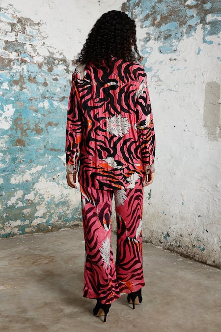 Saksham & Neharicka Raja Printed & Embroidered Pant Set