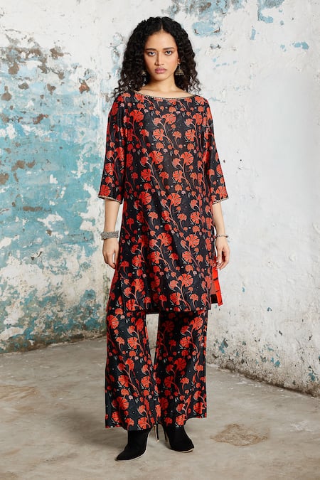 Saksham & Neharicka Incarnations Printed & Embroidered Kurta Set