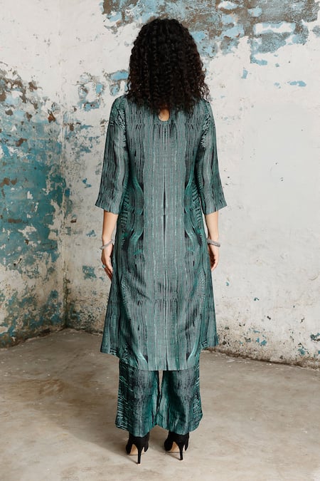 Saksham & Neharicka Breshna Printed & Embroidered Kurta Set