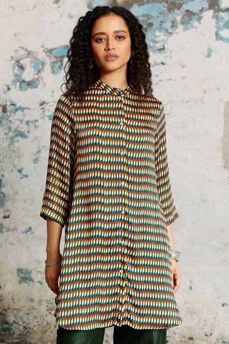 Saksham & Neharicka Kamal Printed Shirt 