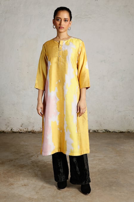 Saksham & Neharicka Etna Printed & Embroidered Kurta