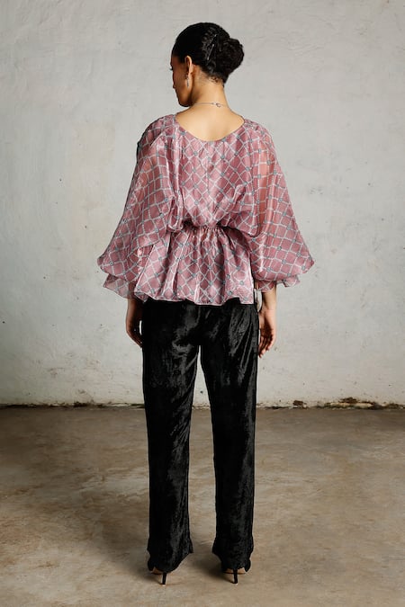 Saksham & Neharicka Volta Printed & Embroidered Kaftan Top
