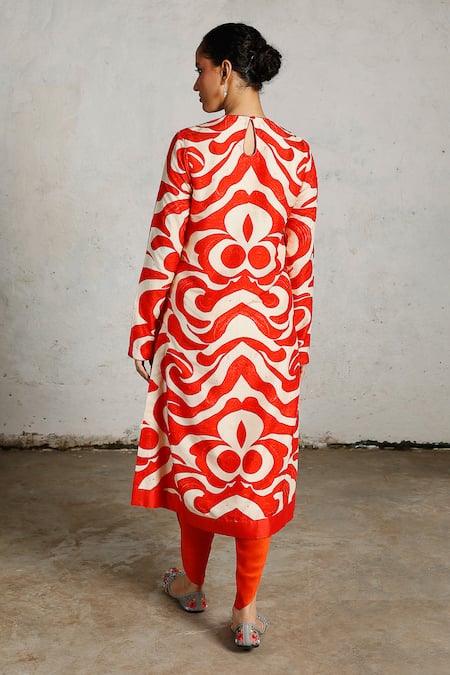 Saksham & Neharicka Pola Printed Kurta