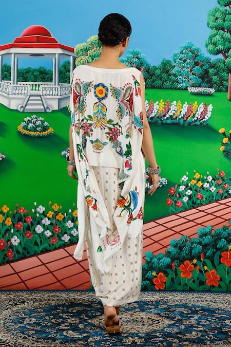 Saksham & Neharicka Claudia Printed & Embroidered Top Skirt Set