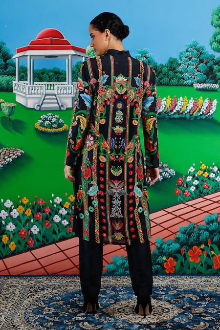 Saksham & Neharicka Cora Printed & Embroidered Kurta Pant Set 