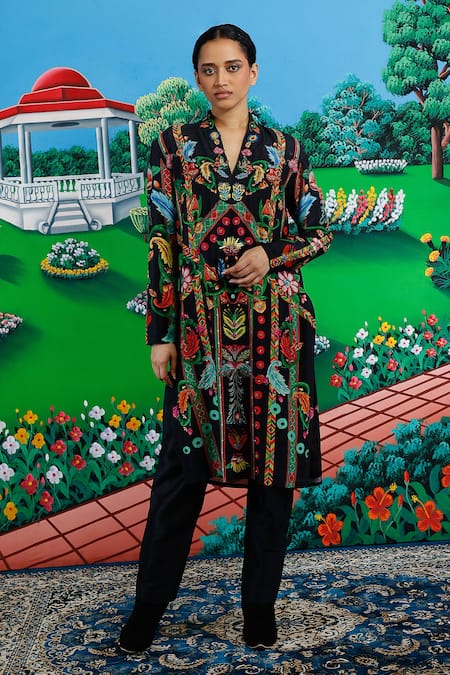 Saksham & Neharicka Cora Printed & Embroidered Kurta Pant Set 