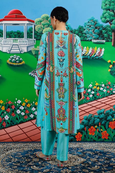 Saksham & Neharicka Sitabi Printed Kurta & Pant Set