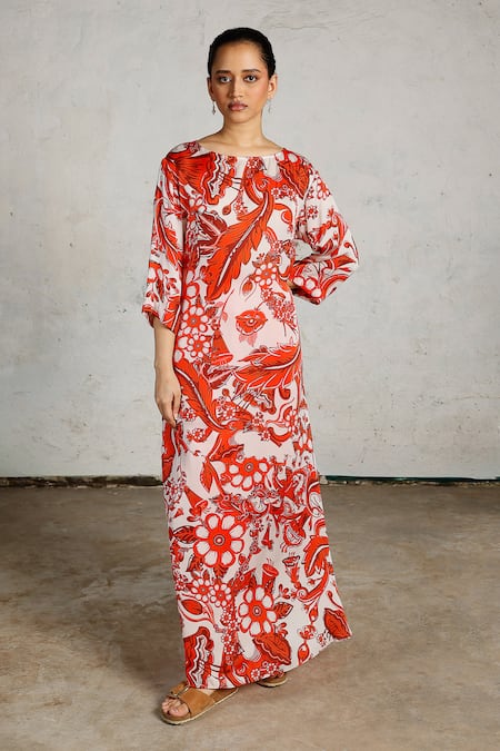 Saksham & Neharicka Lara Printed Kaftan 