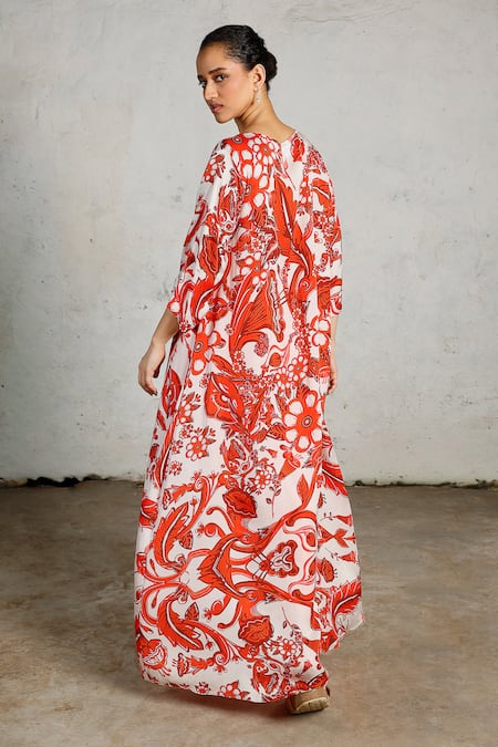 Saksham & Neharicka Lara Printed Kaftan 