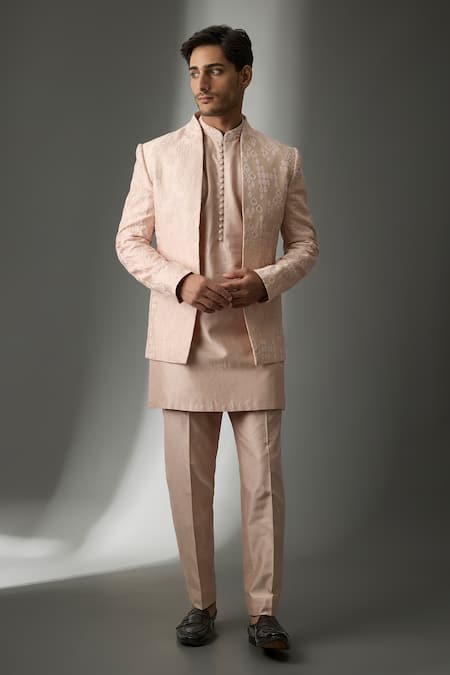 SALIL BHATIA Zari Mahal Embellished Jacket Kurta Set 