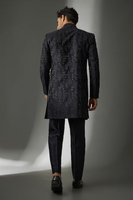 SALIL BHATIA Zari Mahal Embellished Sherwani Jacket Kurta Set 