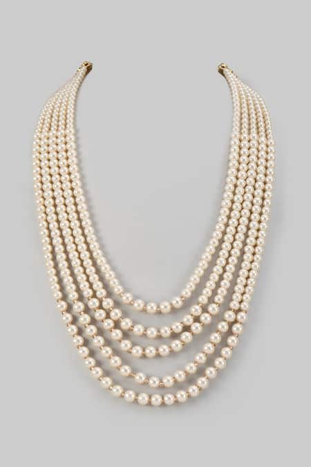 SALIL BHATIA Stone & Beaded Layered Mala 