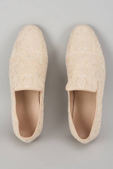 SALIL BHATIA Swaroop Mahal Silk Thread Embellished Loafers 