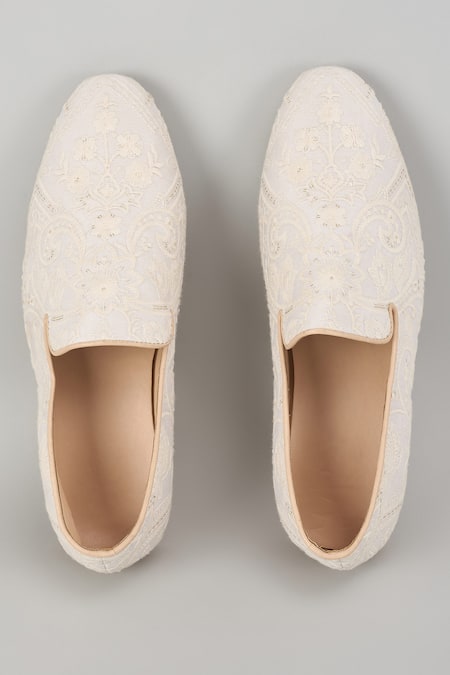 SALIL BHATIA Raj Mahal Silk Thread Embellished Loafers 