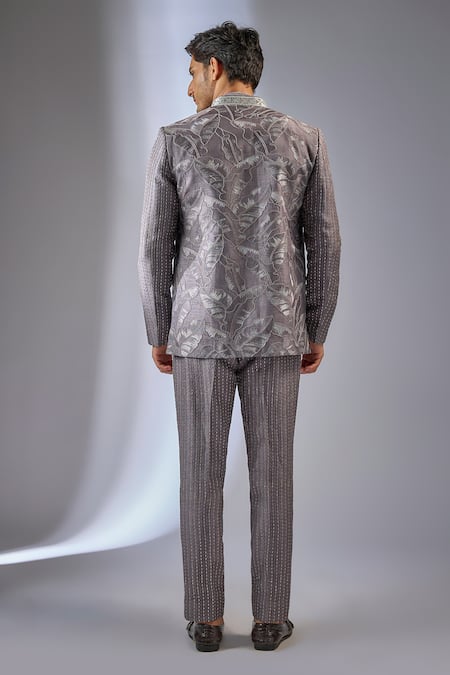 SALIL BHATIA Thread Embellished Bandhgala Set 