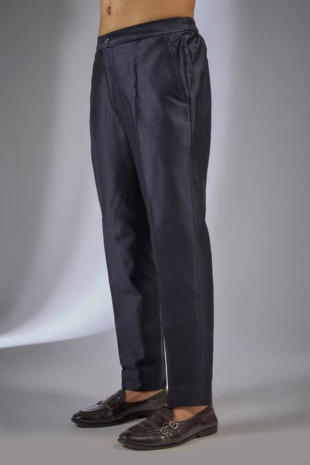 SALIL BHATIA Navy , Chanderi Sequins, Raas Mahal Embellished Jacket Kurta Set Online at Aza Fashions SALIL BHATIA_Navy , Chanderi Sequins, Raas Mahal Embellished Jacket Kurta Set _Online_at_Aza_Fashions