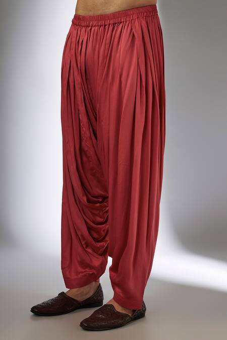 SALIL BHATIA_Pink Silk, Modal, Satin Zari, Sequins Mahal Embellished Kurta Set _Online_at_Aza_Fashions