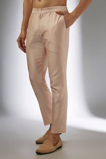 Buy_SALIL BHATIA_Beige Chanderi Silk Sequins, Reet Mahal Embellished Jacket And Kurta Set _Online_at_Aza_Fashions