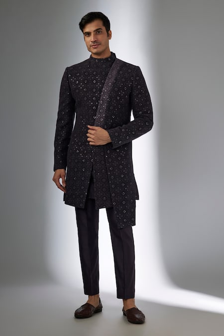 SALIL BHATIA Noor Mahal Embellished Jacket Kurta Set 
