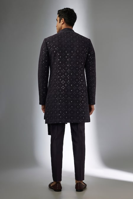 SALIL BHATIA Noor Mahal Embellished Jacket Kurta Set 