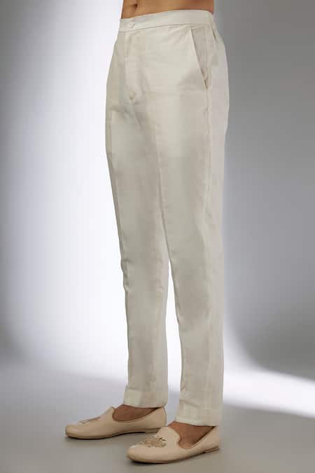 SALIL BHATIA_Green Chanderi Silk Embroidery, Sequins Raj Mahal Embellished Kurta Set _Online_at_Aza_Fashions