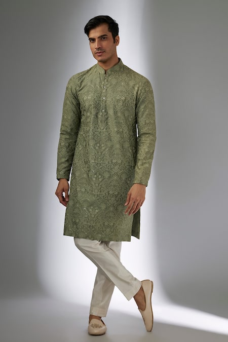 SALIL BHATIA Raj Mahal Sequins Embellished Kurta Set 