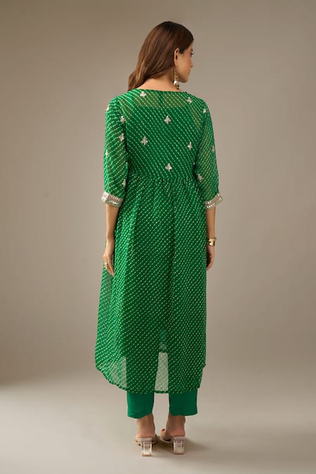 Samyukta Singhania Mothra Embroidered Shrug & Kurta Set 