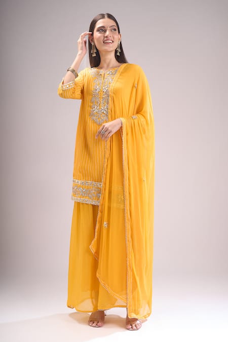 Samyukta Singhania Printed Kurta Sharara Set 