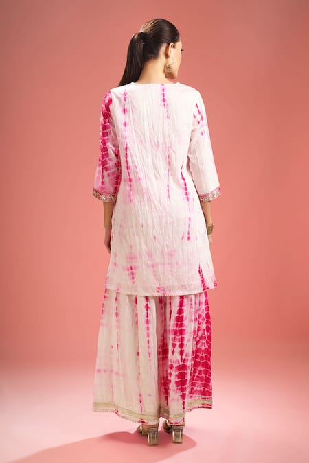 Samyukta Singhania Shibori Gota Patti & Zari Dori Kurta Set 