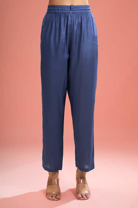 Samyukta Singhania_White Silk, Shantoon, Gota Patti, Shibori Pattern Kurta Set _Online_at_Aza_Fashions