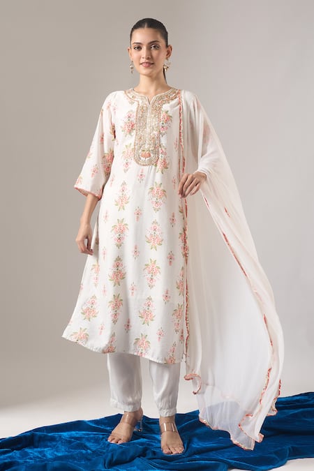 Samyukta Singhania Floral Print Kurta Pant Set 