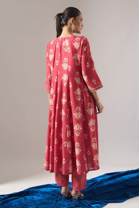 Samyukta Singhania Floral Print Anarkali Set 