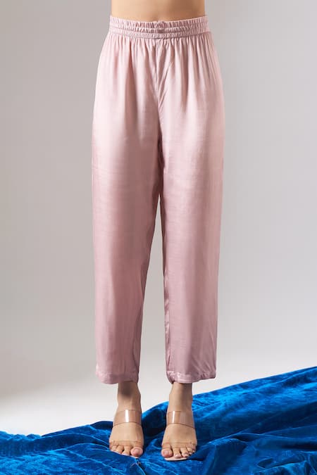 Samyukta Singhania_Purple Tissue, Shantoon, Chiffon Embroidery, Mirrors, Zari, Shimmer Kurta Set _Online_at_Aza_Fashions