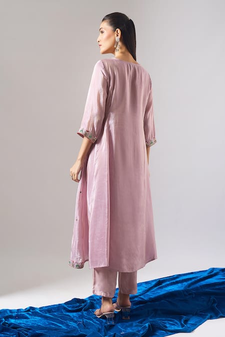 Samyukta Singhania Shimmer Tissue Kurta Set 