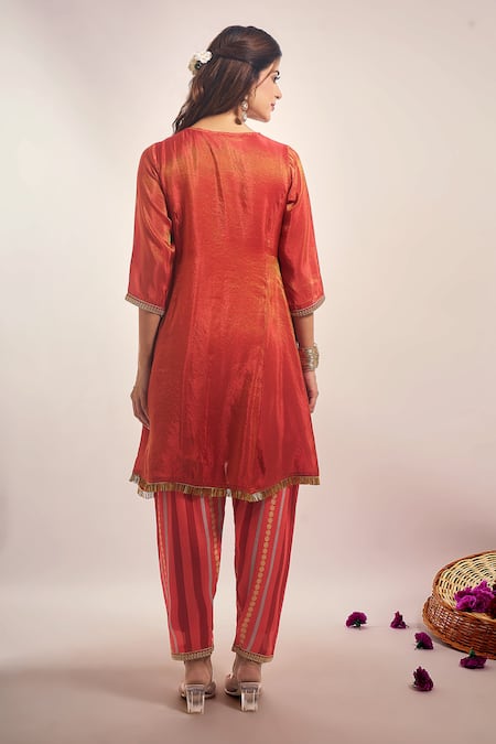 Samyukta Singhania Zari-Dori Embroidered Kurta Salwar Set 