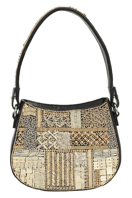 The Leather Garden Shaam Hand Beaded Embroidered Bag 