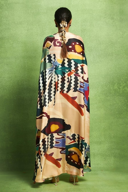 Vedika M Abstract Print Kaftan 