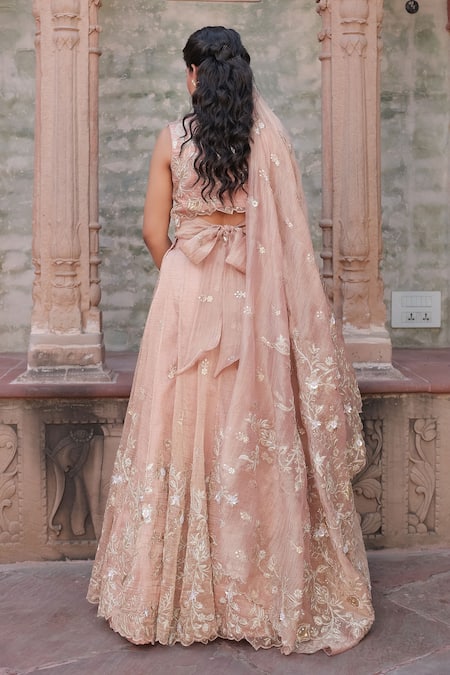 Nidhi Kejriwal Pearl Embellished Lehenga Set 