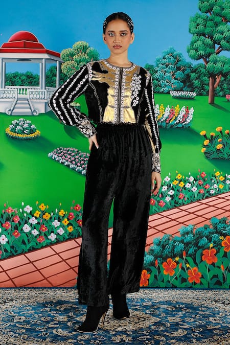 Saksham & Neharicka Sindbad Embroidered Top & Pant Set